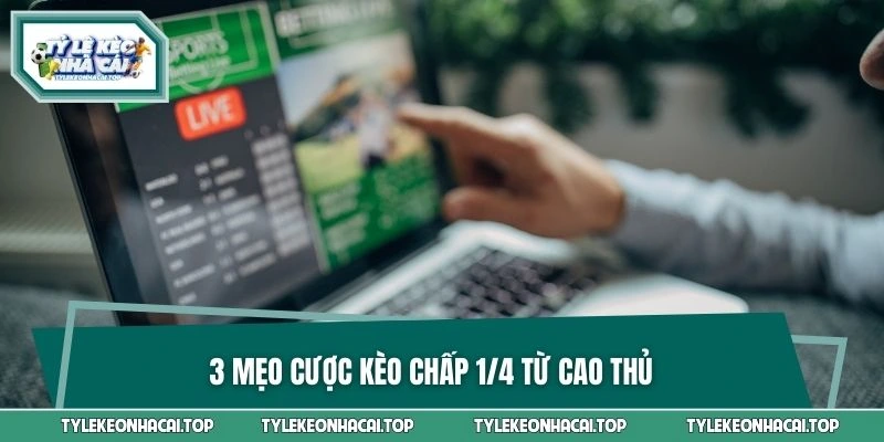 3 mẹo cược kèo chấp 1/4 từ cao thủ